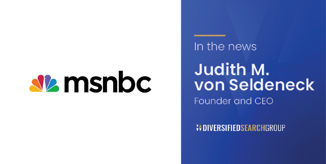 MSNBC Interview with Founder & CEO Judith M. Von Seldeneck